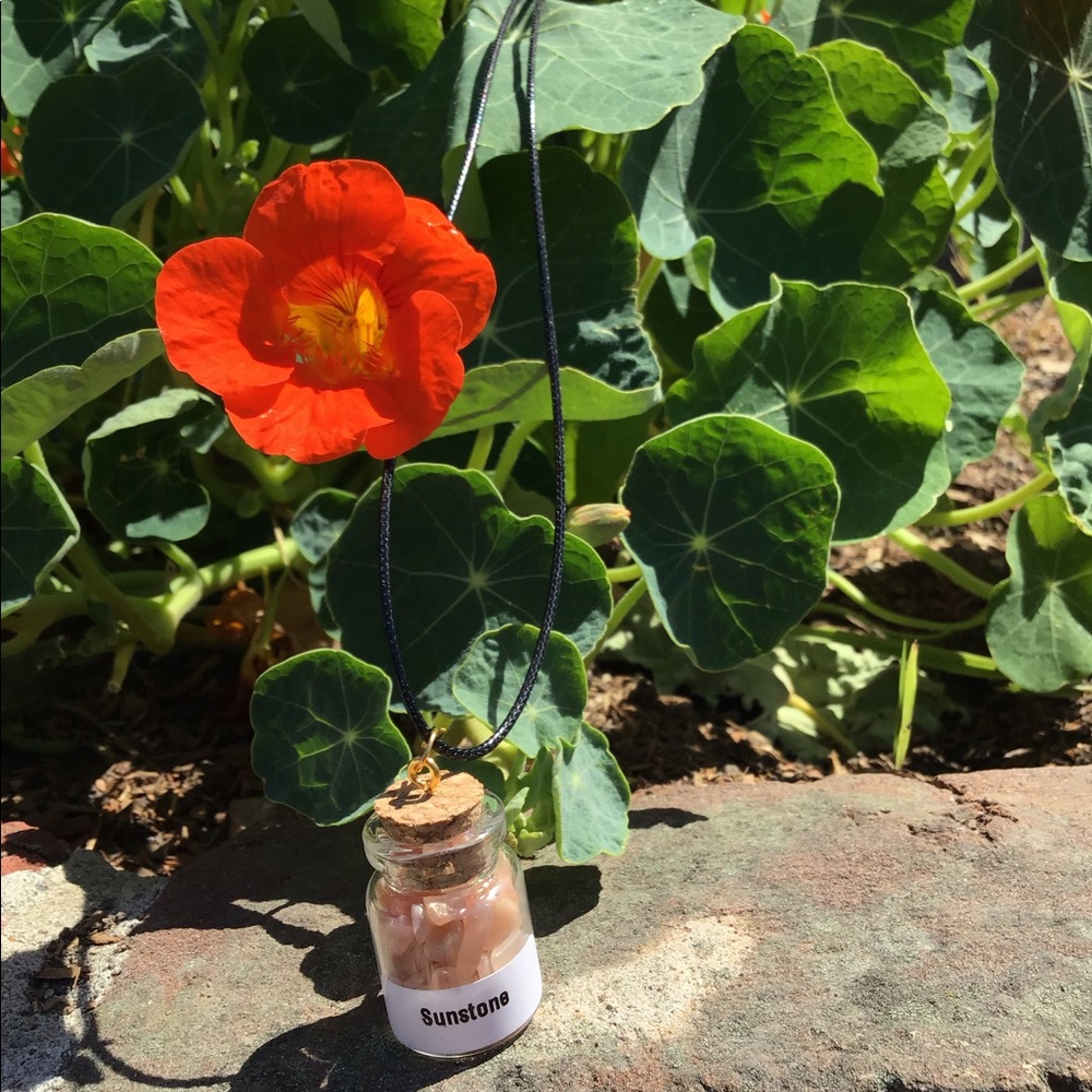Crystals (Sunstone) In A Bottle Mini